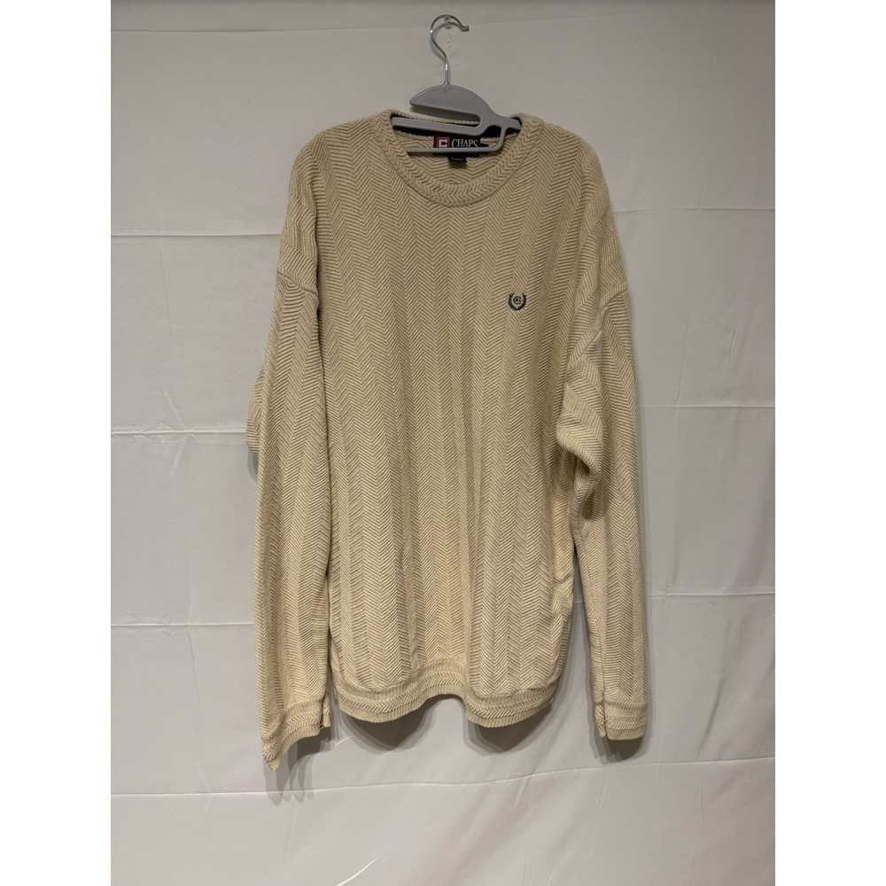 Vintage Chaps Ralph Lauren Sweater Mens XL Knit Cotton